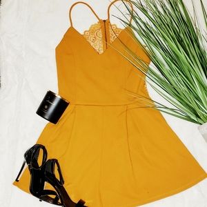 Mind Code|Mustard Romper